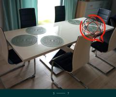 Stół rozkładany 160/220/90 + 6 krzeseł