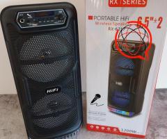 Głośnik karaoke z mikrofonem, Bluetooth i tubą