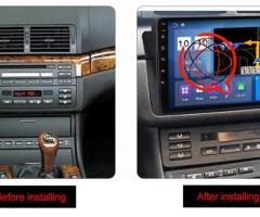 RADIO  DO BMW E46-ANDROID,GPS,WIFI,USB,BT,MIRRORLINK-NOWE