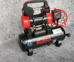 MINI Kompresor Dwutłokowy BOXER BX-1015 - 15L, Bezolejowy, Moc 2.4KM, 55L/min - 470x185x415