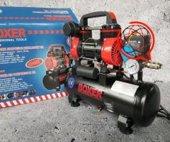 MINI Kompresor Dwutłokowy BOXER BX-1015 - 15L, Bezolejowy, Moc 2.4KM, 55L/min - 470x185x415