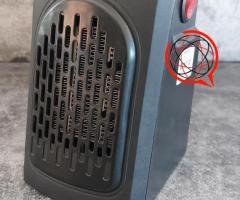 KOMPAKTOWY MINI GRZEJNIK ELEKTRYCZNY 400W DO GNIAZDKA Z WENTYLATOREM