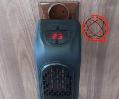 KOMPAKTOWY MINI GRZEJNIK ELEKTRYCZNY 400W DO GNIAZDKA Z WENTYLATOREM