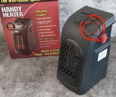 KOMPAKTOWY MINI GRZEJNIK ELEKTRYCZNY 400W DO GNIAZDKA Z WENTYLATOREM