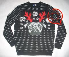 H&M Sweter Ciepły świąteczny M