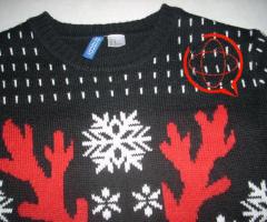 H&M Sweter Ciepły świąteczny M