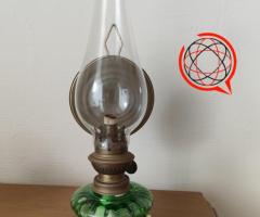 Lampa naftowa szklana