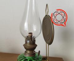 Lampa naftowa szklana