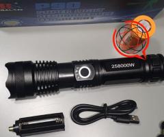 LATARKA XHP90 TAKTYCZNA BARDZO MOCNA LED ZOOM USB SZPERACZ