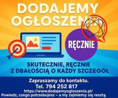 Zareklamuj się w całej Polsce lub lokalnie - ogłoszenia na setkach portali