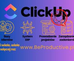 Nowoczesne wdrożenie ClickUp - CRM i projekty