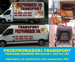 Przeprowadzki transport TRAGARZE bagażówka