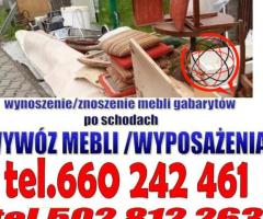wywóz utylizacja AGD mebli opróżnianie pomieszczeń mieszkania domu piwnice biura firmy