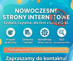 Strona internetowa od 500 PLN z mocną promocją na START/ FAKTURA