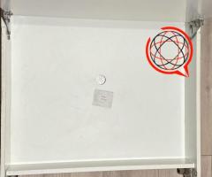 Fotel z funkcją łóżka rozkładanego z pojemnikiem na pościel