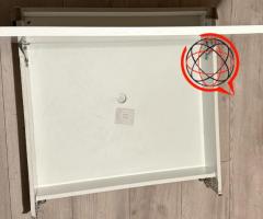 Fotel z funkcją łóżka rozkładanego z pojemnikiem na pościel