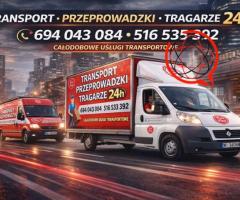 PRZEPROWADZKI WARSZAWA • TRANSPORT • TRAGARZE • WNOSZENIE GABARYTÓW 24H