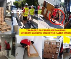 PRZEPROWADZKI WARSZAWA • TRANSPORT • TRAGARZE • WNOSZENIE GABARYTÓW 24H