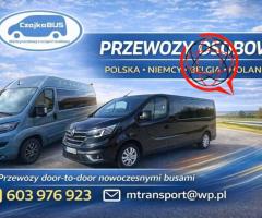 Przejazdy busem do Niemiec, Holandii, Belgii. Przeprowadzki