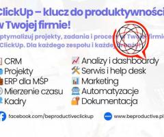 Konsultant ClickUp wdrożenie CRM i zarządzanie projektami