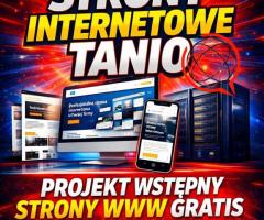 Strony WWW TANIO + projekt wstępny za darmo + BONUS