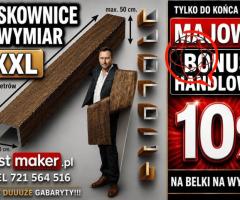 BONUS HANDLOWY 10 procent - tylko w maju na BELKI NA WYMIAR