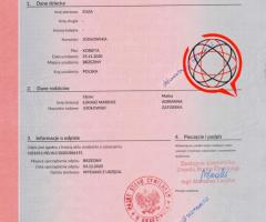 Akt Urodzenia Zgodność 1:1