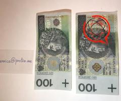 Idealne Banknoty PLN i EUR Przechodzące Kasy Samoobsługowe
