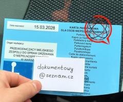 Karta Parkingowa Dla Osób Niepełnosprawnych Oryginał