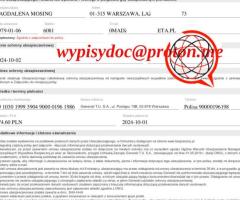 Badania Laboratoryjne, Faktury, Polisy, Świadectwa Pracy, Zaświadczenia