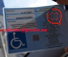 !HIT! Karta parkingowa osoby niepełnosprawnej. Oryginał tylko u mnie!