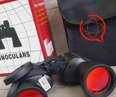 Lornetka myśliwska 7x50, pokrowiec + dodatkowe nakładki