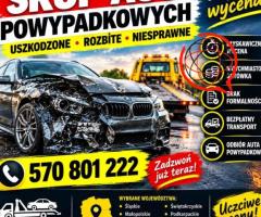 Skupujemy auta powypadkowe, uszkodzone mechanicznie i po szkodzie całkowitej