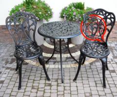 Meble komplety kawowe na balkon, tars