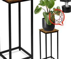 Kwietnik loftowy ARBEN czarny postarzany dąb 60 cm