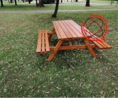 ławki i stół zestaw Domino