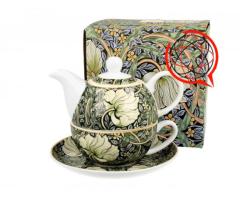 Tea for One porcelanowy / Filiżanka z dzbankiem i spodkiem PIMPERNEL William Morris