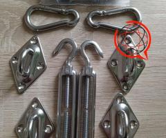 Zestaw montażowy do parasola ogrodowgo.