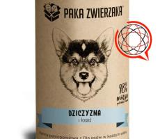 Paka Zwierzaka Dziczyzna i łosoś  400g