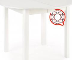 Stół RINGO  3x Krzesła kubełkowe białe ( Ecoskora )