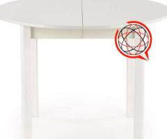 Stół RINGO  3x Krzesła kubełkowe białe ( Ecoskora )